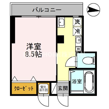 エールとよおかビルの間取り|オール電化◇コンビニやドラッグストア徒歩近く◇