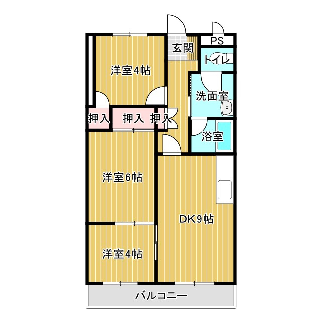 シャルム帯広の間取り