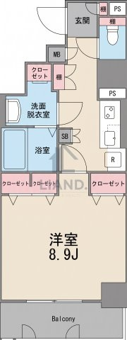 ピタゴラ箱崎　箱崎小学校区の間取り|ピタゴラ箱崎