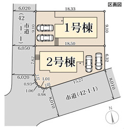 リーブルガーデン河内長野市大師町2期の区画図