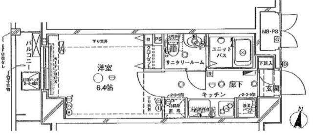 ステージファースト三軒茶屋アジールコートの間取り| 