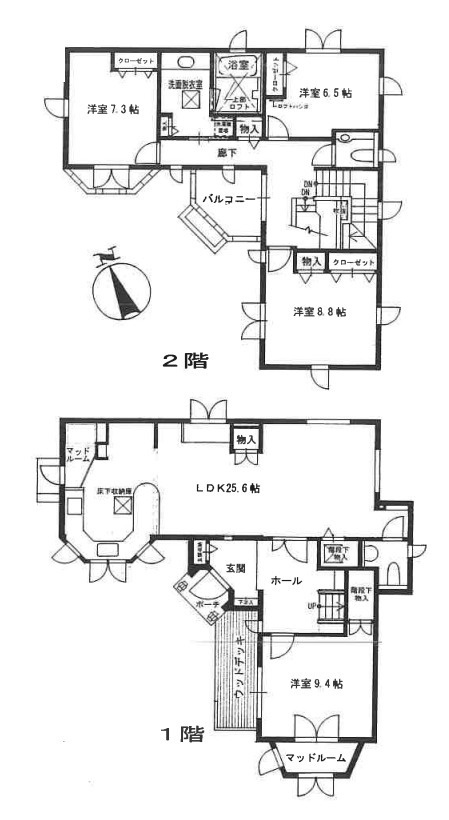 高座郡寒川町一之宮２丁目　中古戸建の間取り