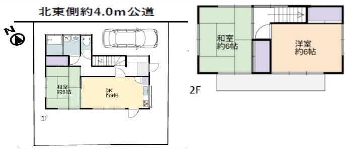 中古一戸建て　狭山市入間川の間取り|３DK