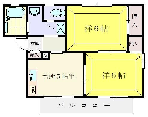 【間取り】 | パークサイドC(パークサイドシー)