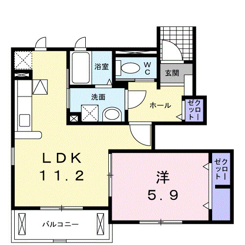 サンメゾン津高の間取り