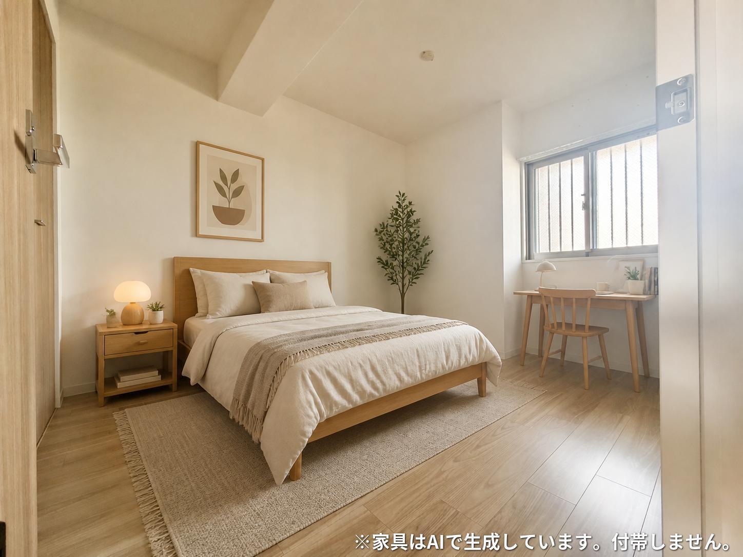 アルファスマート草津新浜町の洋室|洋室 5.5帖　※家具はAIで生成しております。付帯いたしません。