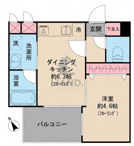 サンヒルズ大橋駅前　玉川小学校区の間取り|サンヒルズ大橋駅前