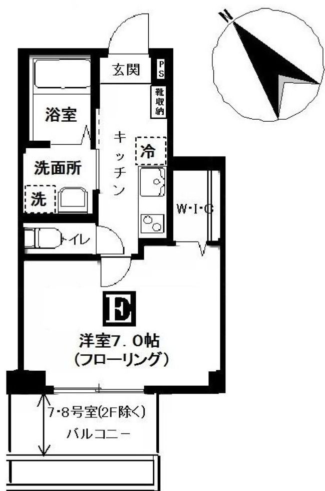 ハーモニーコート月島の間取り