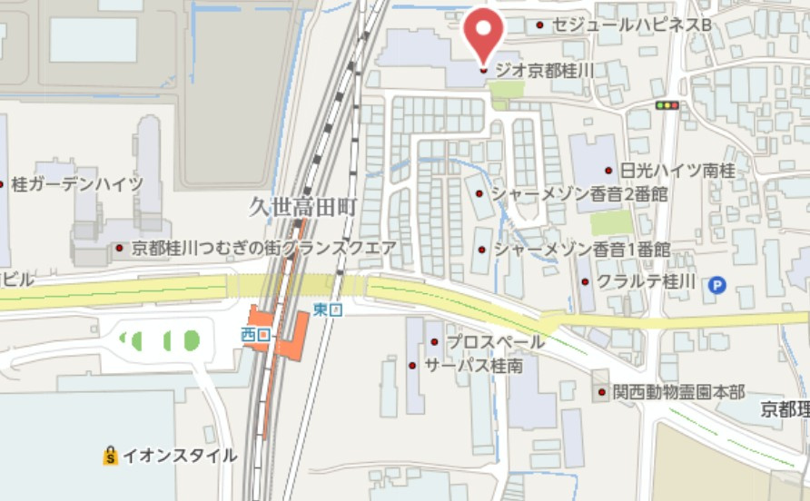 ジオ京都桂川　7階の地図
