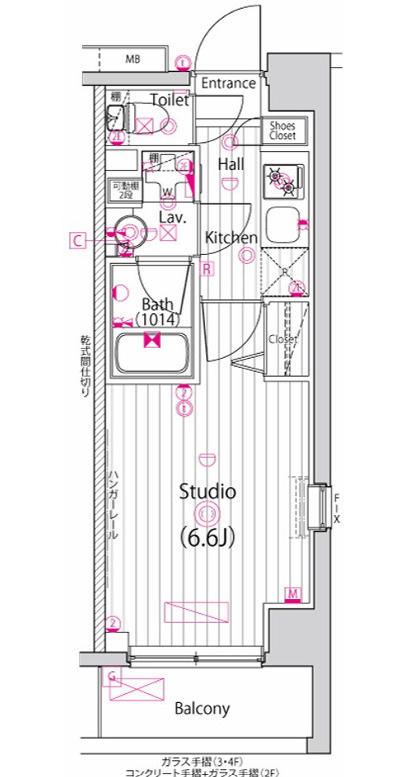 横浜市保土ケ谷区西谷３丁目の賃貸マンションの間取り