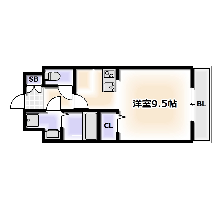 ジュネスO.C.Uの間取り