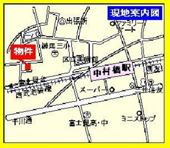 フラット・アキヤマの地図|★現地案内図★