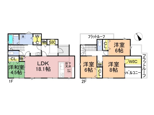 タマタウン　関市小瀬長池町（瀬尻小）　全2区画分譲の間取り|■2号棟　■ヤマダ不動産　株式会社リライフ　
■夢のマイホーム購入をフルサポートします！