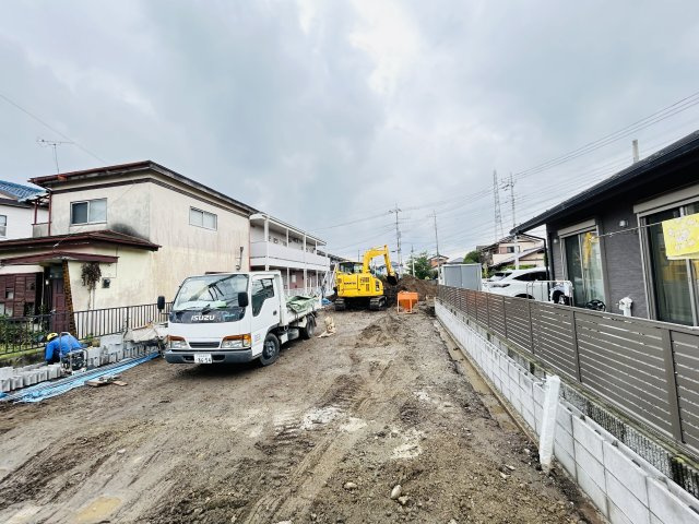 新築　高崎市東貝沢町2期　GRAFARE　3号棟の外観|現地写真　2027年1月完成予定！類似物件のご内覧等、お気軽にお問合せください♪　							
　							
