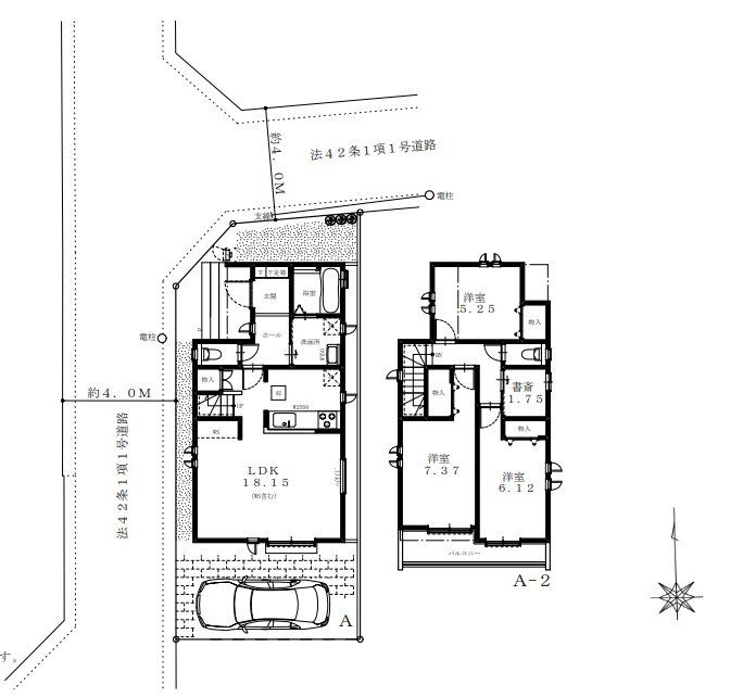 八王子市　平岡町　新築一戸建ての間取り|～南向き3SLDK　開放感のあるワンフロアリビングの間取り～