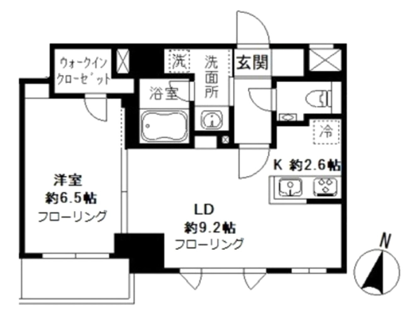 コートヒル本郷の間取り|1LDK