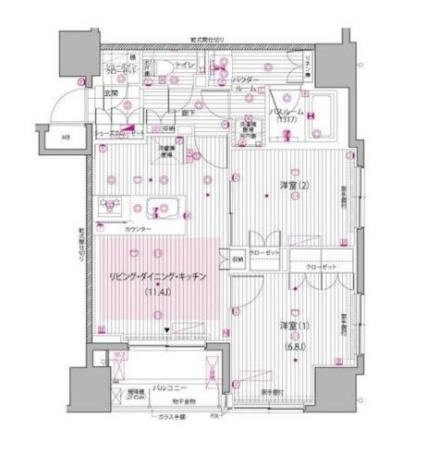 ガーラ・レジデンス池袋の間取り|間取りです。