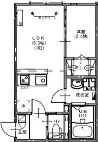 KEIAI　RESIDENCE　みのり台の間取り