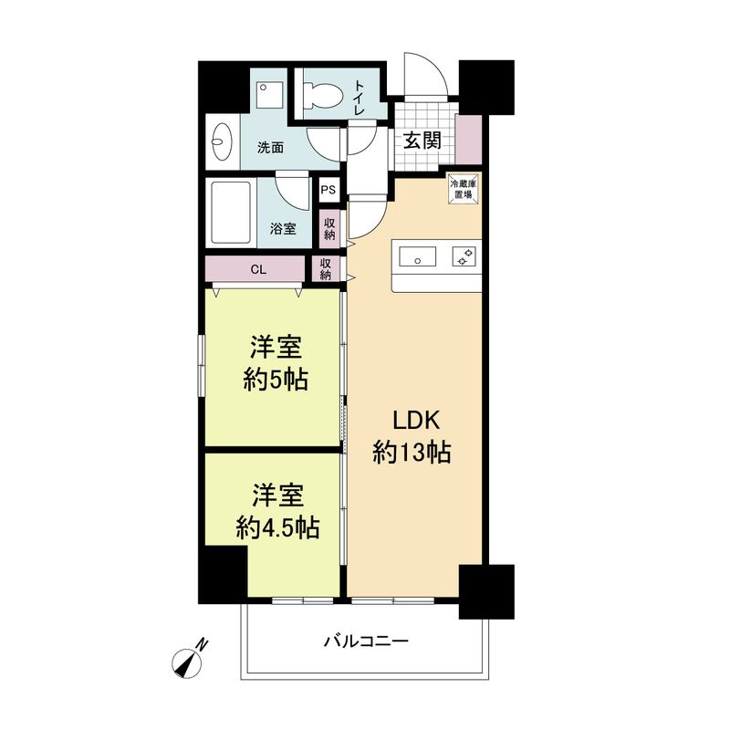 クロスレジデンス神戸元町の間取り