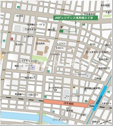 JMFレジデンス浅草橋三丁目【おとり物件なし】の地図