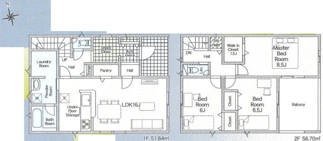 姫路市勝原区山戸　第5期　新築一戸建ての間取り|３号地