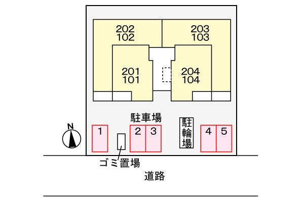 シエロビスタ常盤平Ⅲの駐車場