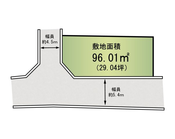 泉南市幡代2丁目　売土地の土地図