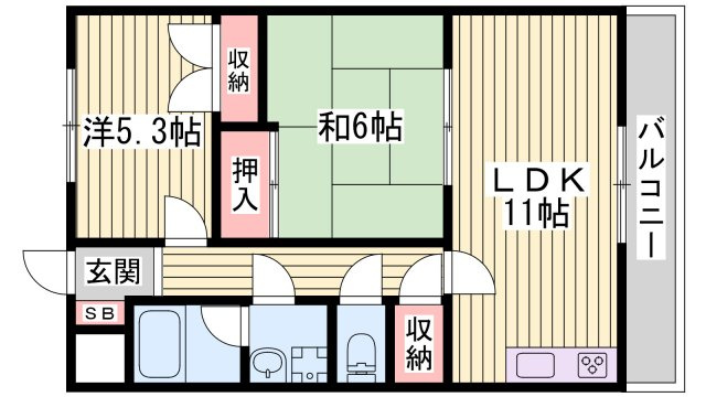 マンションアムールの間取り