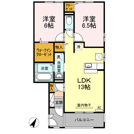 【間取り】 | シュプルング黒川　C棟