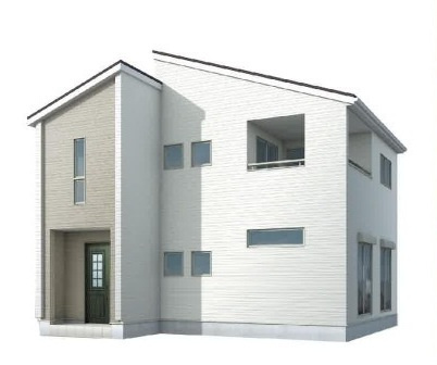 【仲介手数料無料】新築戸建　東松山市高坂3-22-1（全4棟）の外観パース