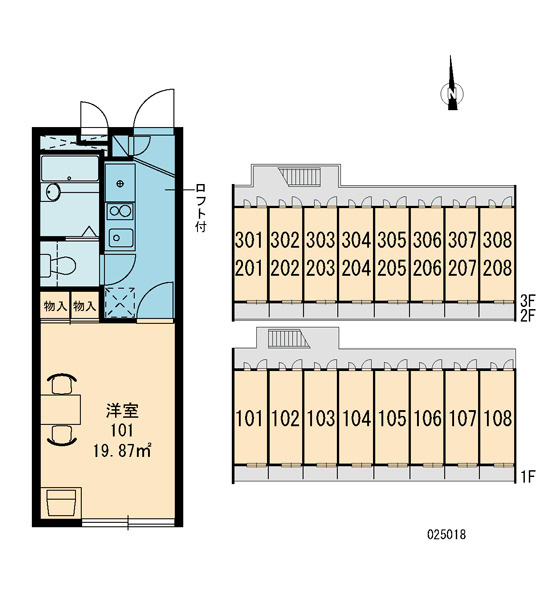 廿日市市平良１丁目の賃貸マンションの区画図|画像3