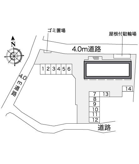 廿日市市平良１丁目の賃貸マンションの区画図|画像4