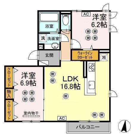 ルミエール庚午北の間取り