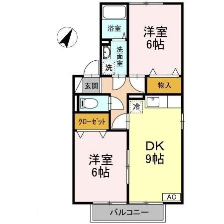ラフィネ速谷 A棟の間取り