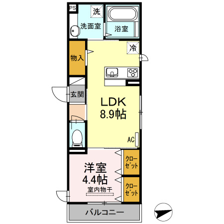 フェアリー五日市中央の間取り