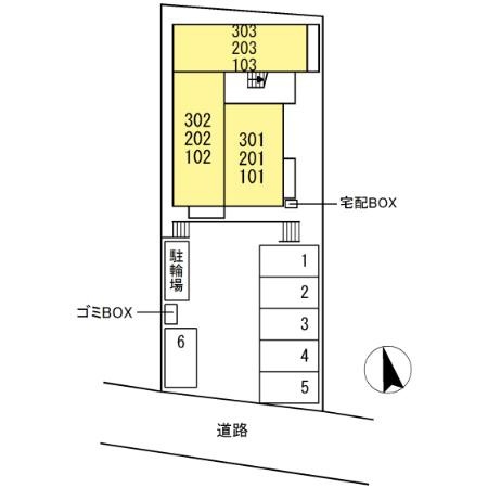 フェアリー五日市中央の区画図