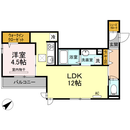 グランテリア庚午南の間取り