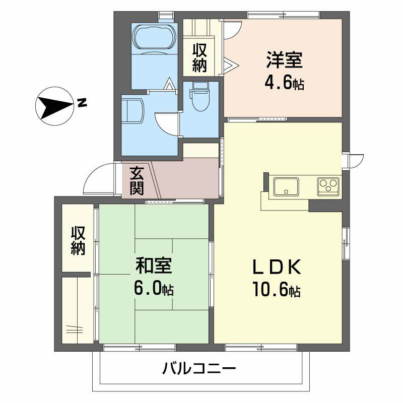 バリュージュ己斐の間取り