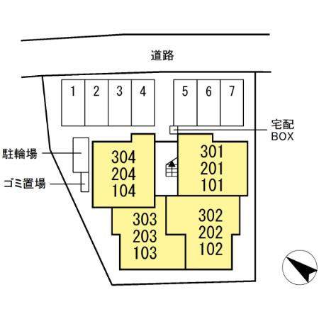 ＳＨＩＮＹＡ ＢＬＤＧ.Ⅴの区画図