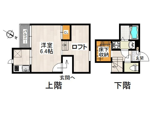 CB七里クアルトの間取り