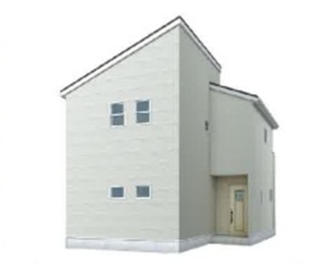 【仲介手数料無料】新築戸建　東松山市高坂3-22-1（全4棟）の外観パース
