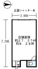 新座市北野３丁目の店舗事務所の間取り