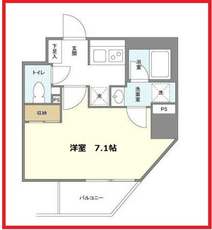【間取り】 | シェフルール新御徒町Ⅰ