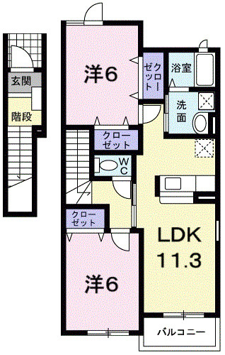 ナチュレＡＧＡＫＥⅡの間取り
