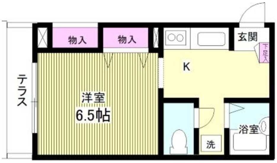 杉並区高円寺南３丁目の賃貸マンションの間取り