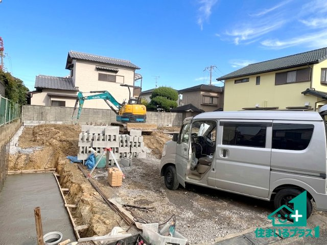 ●26(土)27(日)現地説明会！　奈良市平松　第01期　新築一戸建ての外観|現在の進捗状況です！順調に作業進行中、完成が待ち遠しいです！詳細の間取り等、お気軽にお問い合わせください！
