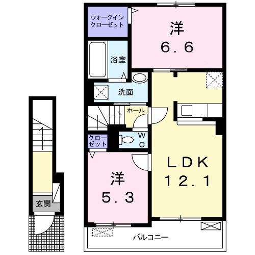 カナエールⅡの間取り