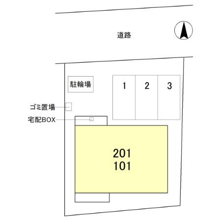 Kafuu東向日の区画図