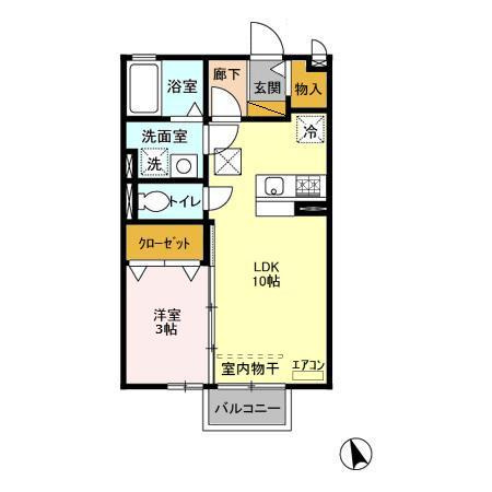 エクレール・コート　ⅠⅡⅢ の間取り|間取図