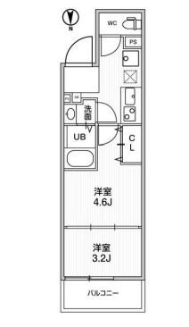 アルティザ葛西の間取り